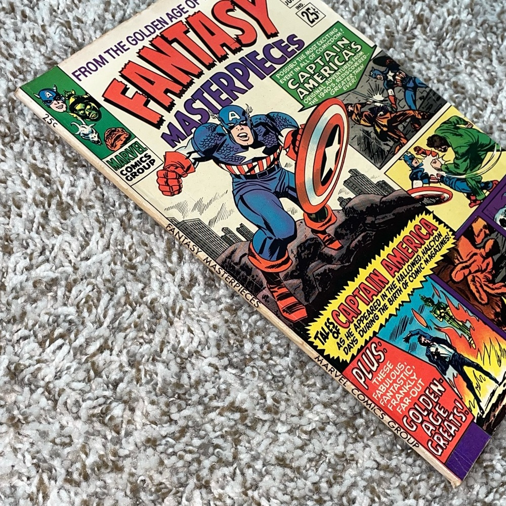 VINTAGE 1966 MARVEL FANTASY MASTERPIECES Captain America Comic #3 - Picture 2 of 10